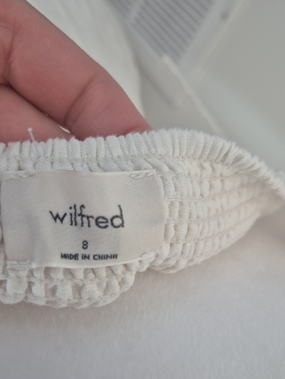 Wilfred White Button-Front Midi Dress - Picture 8 of 11